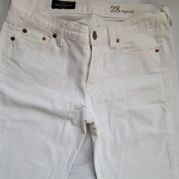 J.Crew Matchstick brilliant white jeans skinny - Picture 2 of 6